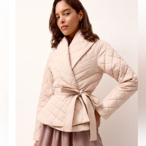 Marie Oliver Lark Jacket Cream/ Mushroom NWOT Sz Small